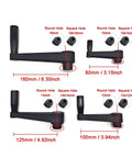 4 Inch Nylon Crank Handle For Drill Press Revolving Handle With Round Or Square Installation Hole