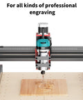 Beefy 800W Trim Router Kit With 6 Speed Range From 10000 To 30000 RPM, ER11 Collet engraving wood on CNC machine