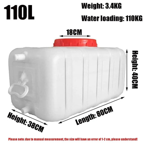 Rugged Outdoor Water Storage Tank For Camping And Home Use 110L Capacity Emergency Prep Ready Buckets Leakproof And Easy Carry