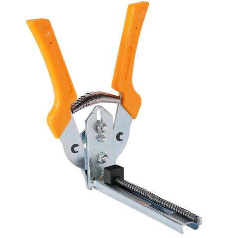 Type M Nail Ring Pliers With 3600 Clips Hog Ring Pliers for Fencing and Upholstery DIY Projects, Pro Grade, Yellow Handle