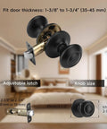 Black Interior Door Knobs Set Non Locking Privacy Hall Door Handle Vintage Vibe Lever With Smooth Edge And Easy Grip For Bedroom And Bathroom Doors Built To Last