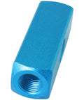 2 Way 5 Port Air Manifold For Pneumatic Systems Aluminum Inline Splitter With One Quarter Inch NPT Four Outlet Holes