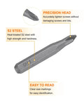 PH0 Phillips Screwdriver Bit Set 5 Pieces Pro Grade 28mm Length 4mm Hex Shank 5/32 Inch Magnetic Cross Head S2 Steel close-up