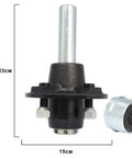 Heavy Duty Two Pack Trailer Idler Hub Kit Fits 2000 Lb Axle With Four On Four Bolt Pattern And One Inch BT8 Spindle, shows height dimensions.