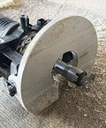 Router with Quarter Inch Shank Router Bit Collet Extension Chuck Converter Adapter installed, showing use with ER20 Spring Collet.