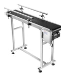 Heavy Duty PVC Belt Conveyor 47 Inch Long And 7.8 Inch Wide With Motorized Drive, Double Guardrails, Anti Static Belt, Adjustable Height