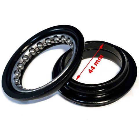 1-1/8 Inch Threadless Headset Top Cap Bearings For BMX And MTB, Beefed Up 34mm And 44mm Diameter, Sealed Tapered Bearings