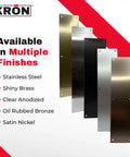Heavy Duty 4 X 16 Inch Door Push Plate In Oil Rubbed Bronze Including Commercial Screws For Wood Or Metal Doors, displayed in multiple finishes.