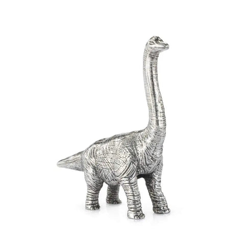 Apatosaurus Tape Measure From Saurus Collection Pewter Hand Finished Dinosaur Themed Pocket Ruler Built In Tin Alloy Durable Craft Tool
