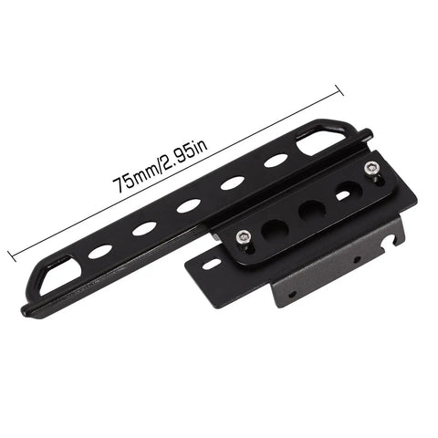 Metal Side Pedal Rock Sliders Beefed Up For 1/24 RC Crawler detail with 75mm black metal rails, fits Axial SCX24