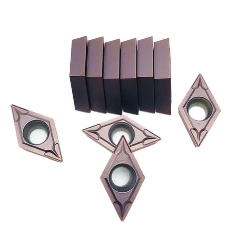 10 Pack Carbide Inserts For Internal Turning Tooling CNC Ready DCMT070204 VP15TF