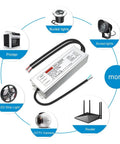 All Weather 24V 300W Outdoor IP67 LED Power Supply Driver From 100 to 265V AC to 24V DC Aluminum Housing for LED Strips