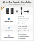 Hassle Free Wifi Smart Front Door Lock Kit With Keyless Entry Deadbolt Handle Smart App Control Remote Unlock Real Time Activity Logs And Super Smooth Security Upgrade with advanced security features.