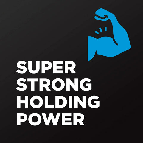 Illustration highlighting super strong holding power of Shipping Packing Tape 2 Rolls with Heavy Duty Dispenser.