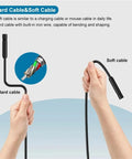 Killer HD 960P Industrial Endoscope Camera Type C Snake Scope showcasing hard and soft cables for versatility and inspection.