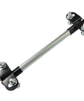 Heavy Duty Wheelbarrow Axle And Bracket Set Built Tough From Carbon Steel With 10x0.63 Inch Axle And 2.1x3.3 Inch Brackets Fits Five Eighths Inch Wheelbarrow Axle Bolts And Nuts