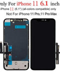 Front view of 6.1 Inch LCD Screen Replacement Kit With 3D Touch Digitizer And Repair Tools For 11 Models, Quick Fix And Seamless Display Upgrade, Compatible With A2111 A2223 A2221.
