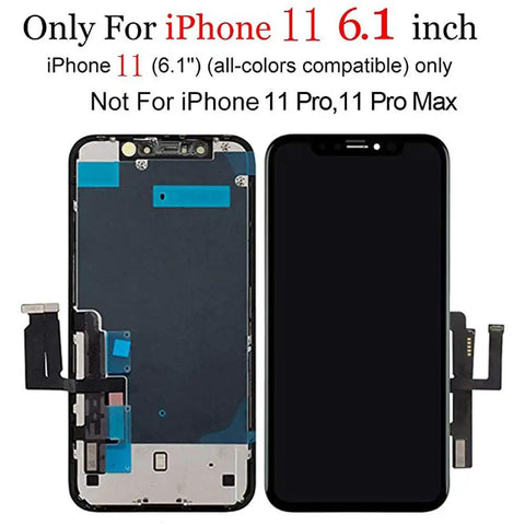 Front view of 6.1 Inch LCD Screen Replacement Kit With 3D Touch Digitizer And Repair Tools For 11 Models, Quick Fix And Seamless Display Upgrade, Compatible With A2111 A2223 A2221.