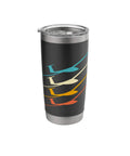 Insulated Stainless Steel Tumbler For Soaring Club Glider Pilots And Tow Crew Keeps Coffee Hot With Glider Design