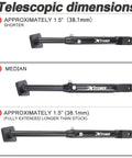 Telescopic dimensions of Beefy Three Inch Adjustable Kickstand For YZ85 2002 2026 Motorcycle Side Stand With Seven Position Length Settings Lightweight 6063 T5 Aluminum Alloy Foot Support.