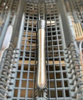 Food Grade 304 Stainless Steel Cocktail Muddler And Mixing Spoon Set for home bar in dishwasher tray, two in one design, eight inch.
