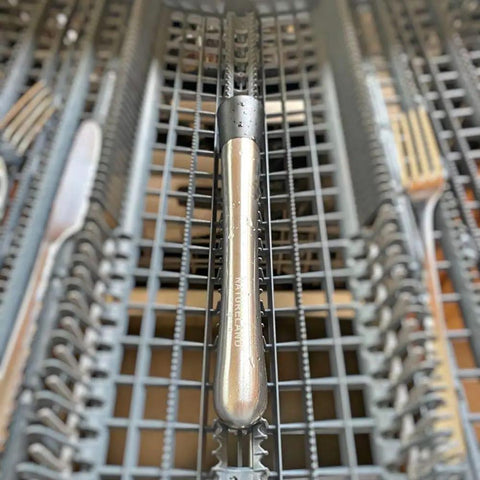 Food Grade 304 Stainless Steel Cocktail Muddler And Mixing Spoon Set for home bar in dishwasher tray, two in one design, eight inch.