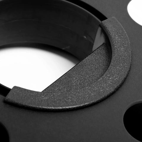 Close-up of the center rotating handle on a Portable Heavy Duty Cord Storage Reel With Center Rotating Handle Holds Up To 125 Feet Of Sixteen Three Cords