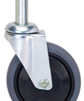 Heavy Duty Conductive 5 Inch Swivel Stem Caster With Brakes Set Of 4 For Commercial Wire Shelving And Mobile Utility Carts ESD Ready