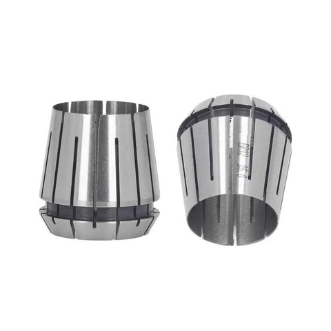 Top Tier ER32 Spring Collet Chuck With 25mm Cemented Carbide Body showing durable metal construction and precise slots.