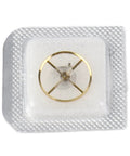 Balance Wheel Replacement Part For 7120 Movement, shown in packaging, durable alloy, for Pros And DIYers, Easy Install For Watchmakers.