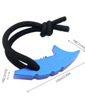 Blue 4.9 inch Beefy Sprocket Jam Gear Tool for Engines and Transmissions with black cord, heavy duty locking device.
