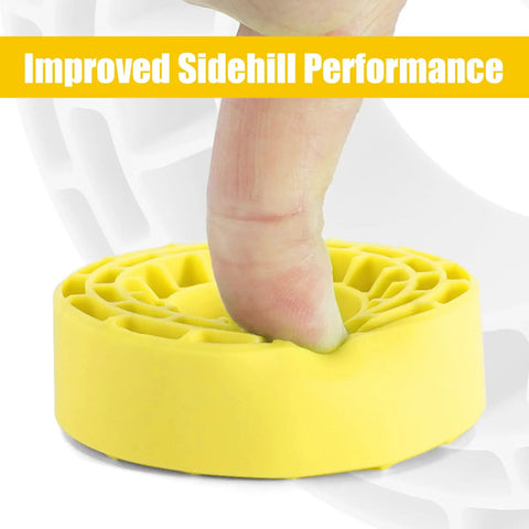 Silicone Rubber Inserts For 62-64mm Outer Diameter By 22-24mm Width In 1.0 Inch Yellow RC Crawler Tire Inserts Compatible