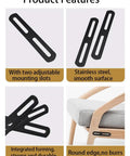 Heavy Duty Flat Mending Plate Repair Brace 4 Pack, 7.8 Inch Thickened Stainless Steel Connector features adjustable slots.