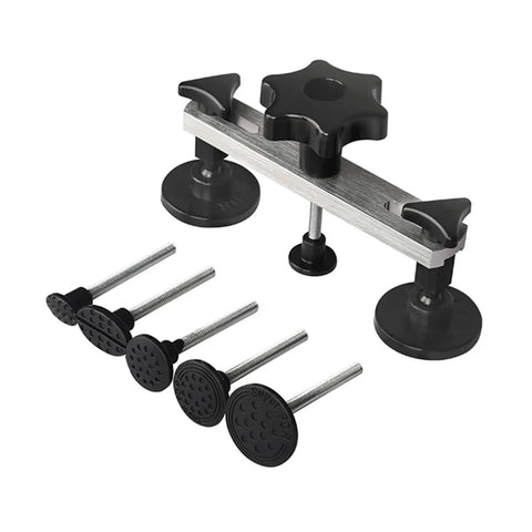 Car Dent Repair Tools Kit For Paintless Dent Removal, Auto Body Sheet Metal Puller components shown on white background