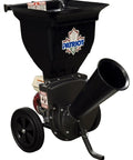Gas Powered Wood Chipper Leaf Shredder With Honda GX 4 HP Engine For Easy Yard Cleanup Chops Branches Up To Two And A Half Inches