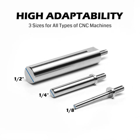 Pro Grade CNC Milling Tramming Tool Calibration System With 1/2, 1/4, 1/8 Inch Shanks