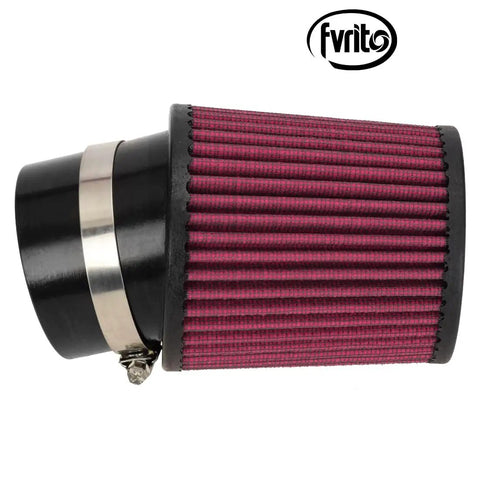 62mm Air Filter Cleaner Kit For Predator 212cc And 196cc 224cc Clones GX Engines in red with rubber intake and clamp