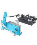 CNCTOPBAOS 12V/24V linear actuator with blue anodized mounting bracket and control box