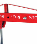 No Sweat Folding Air Hydraulic Engine Hoist Cherry Picker Shop Crane Heavy Duty Rig dual power mechanism with weight labels