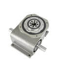 Top Shelf Rotary Actuator Cam Indexer With Hella Precise Indexing And A Smooth Quiet Ride For Heavy Duty Automation Assembly And Printing Factory Floor, showing a compact metal design.