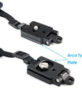 Pro Mirrorless Camera Hand Grip Strap With Arca Type Plate, Adjustable Length, Grippy No Slip Wrist Guard, focus on Arca plate