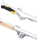 Twin Pack Hand Weeder Tools Kit With V-Shaped Forks Stainless Steel Manual Weed Puller Set ergonomic handles and measurements