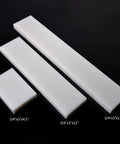 Heavy Duty HDPE Tapping Block White Polyethylene Rectangular Solid Block Three Quarters Inch Thick Four And A Half Inch Long Three Inch Wide