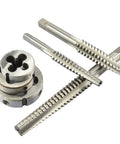 Premium HSS Trapezoidal Tap And Die Set 2 Piece Right Hand Machine Kit For Precision Metalworking Threading Projects With Durable Steel Construction That Slaps And Gets The Job Done Super Fast.