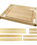 Adjustable Juice Groove Router Jig With 8 Spacers Wooden Router Guide For Cutting Boards Up To 22 By 29 Inches in wood