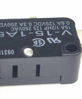 Pin Plunger Micro Switch With Snap Action SPDT, 15A 250V AC DC, Normally Open And Normally Closed Contacts, Solder Terminals, Screw Mount