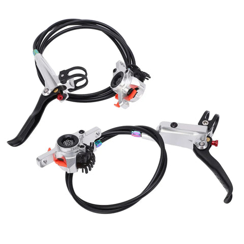 Rock Solid Dual Piston Mechanical Disc Brake Kit For Mountain And Road Bikes Delivers Killer Stopping Power Smooth Aluminum Alloy Calipers with cables