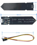 Ten Pack Capacitive Soil Moisture Sensor Modules 3.3V for Arduino and Raspberry Pi DIY with 3-pin interface and connecting wires