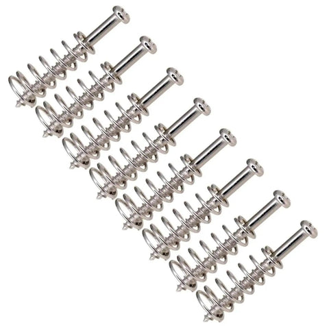 8 Piece Guitar Bass Neck Plate Hardware Kit With Mounting Screws And Springs Height Adjustable Replacement Screws For Neck Plate, silver iron parts