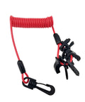 Universal Boat Kill Switch Key Set with rugged safety lanyard cord, suitable for Mercury, Yamaha, Honda, marine engines.
